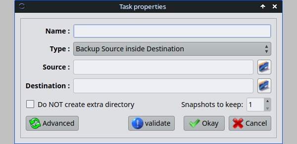 4. Task Properties画面が開く 4. Task Properties画面が開く