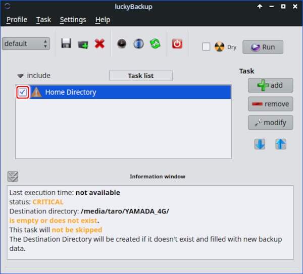 16. "Home Directory" にチェックを入れる 16. "Home Directory" にチェックを入れる