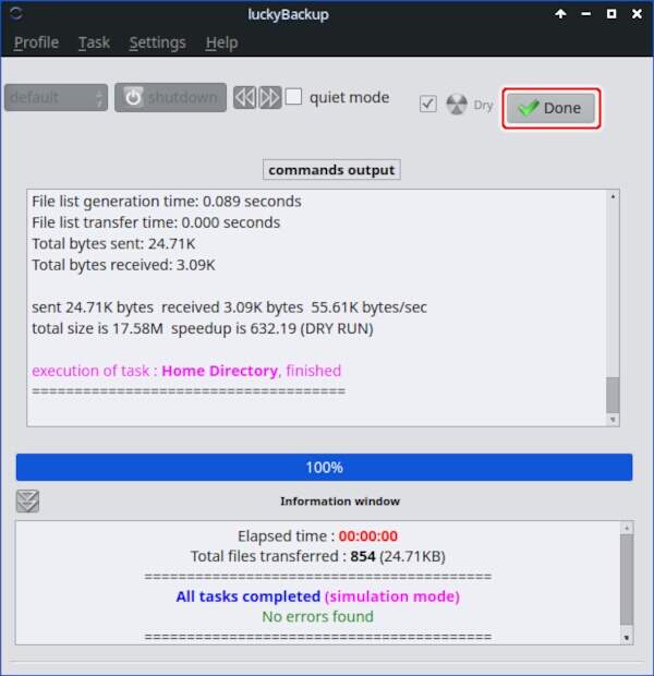 19. [Done]ボタンを押す