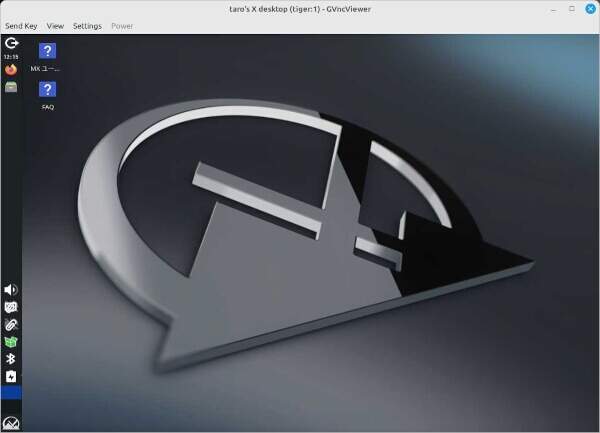 2. 接続先のデスクトップが表示される