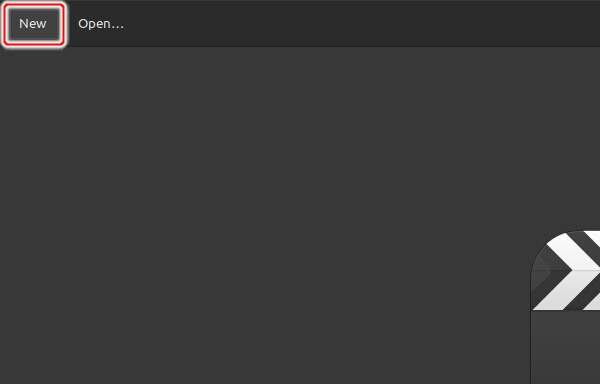 2. [New]ボタンを押す
