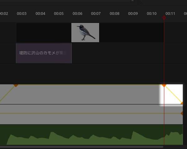 7. 映像終了時の1秒のフェードアウトも設定する